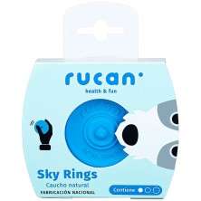 Rucan Sky Rings Frisbee Azul para Perros